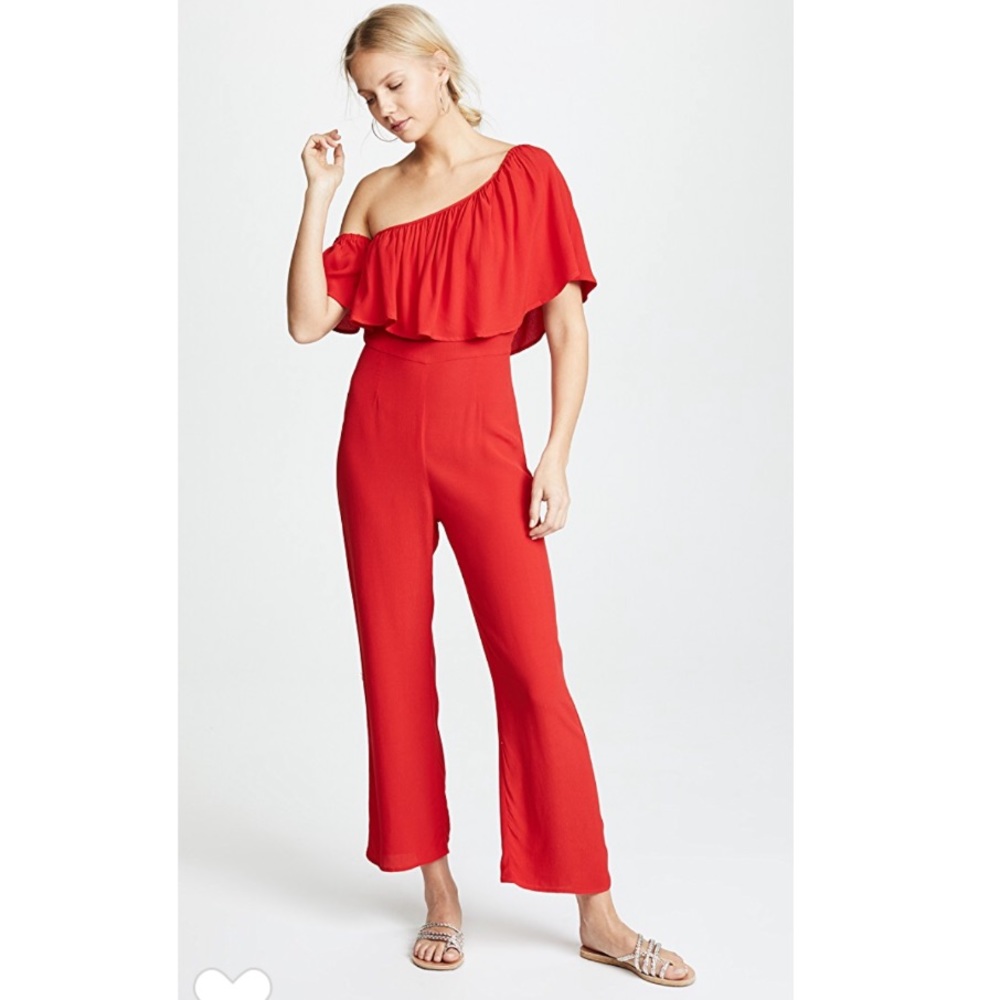 Flynn Skye Claire Jumper In Kiss My Lips Red